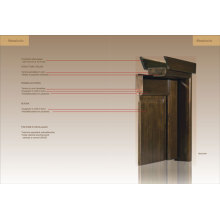 Muestra de ingeniería puerta de madera (ED01-ED020)